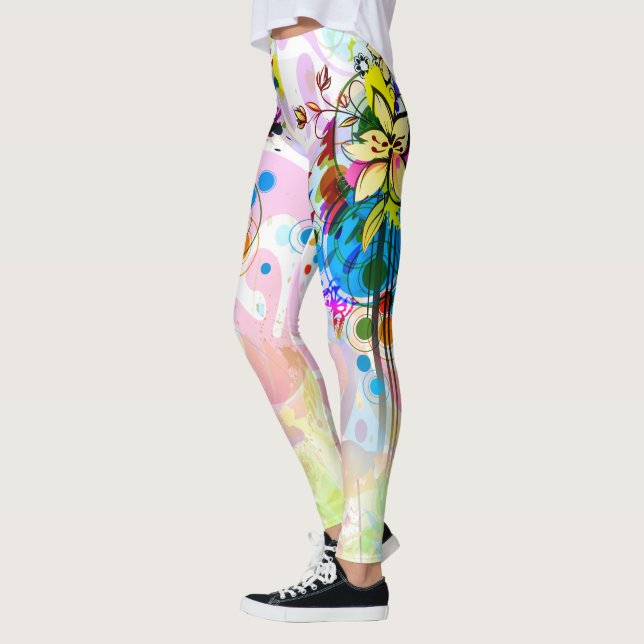 Leggings Art Abstrait 26 (Gauche)