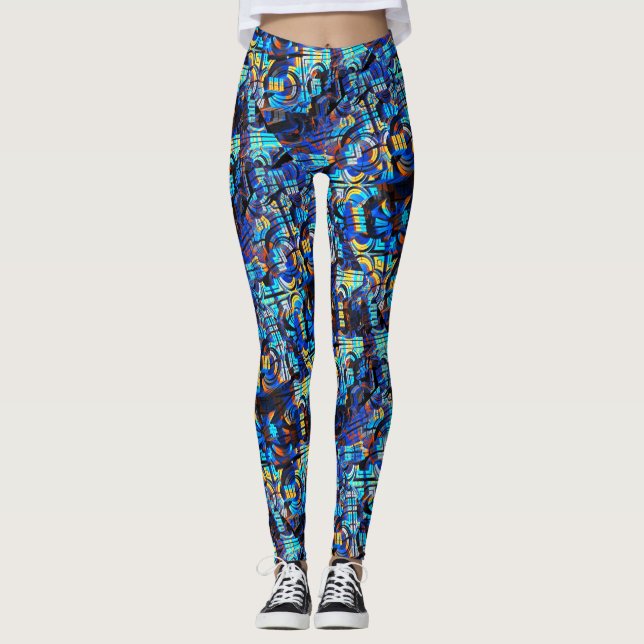 Leggings Art abstrait 3D 23 (Devant)