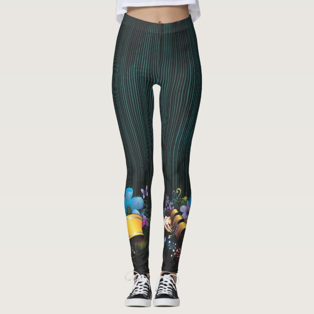 Leggings Art Abstrait 52 (Devant)