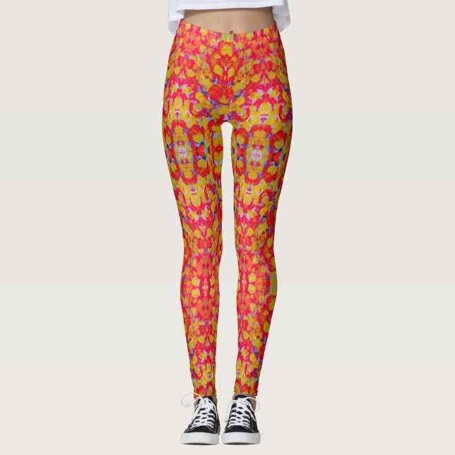 Leggings Art Abstrait 8 (Devant)