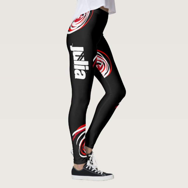 Leggings Art Abstrait Ajouter Votre Nom Julia (Droite)