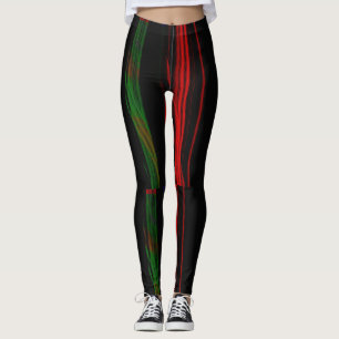 Leggings Art abstrait bleu marine et art minimal complexe