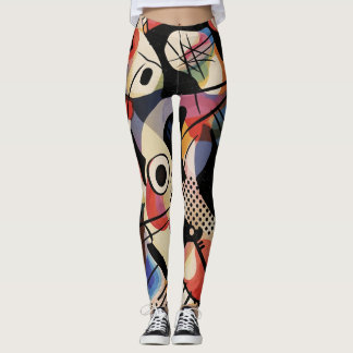 Leggings Art Abstrait Cinétique Vibrant