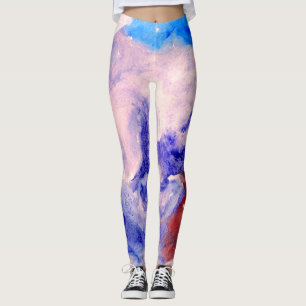 Leggings Art abstrait d'aquarelle