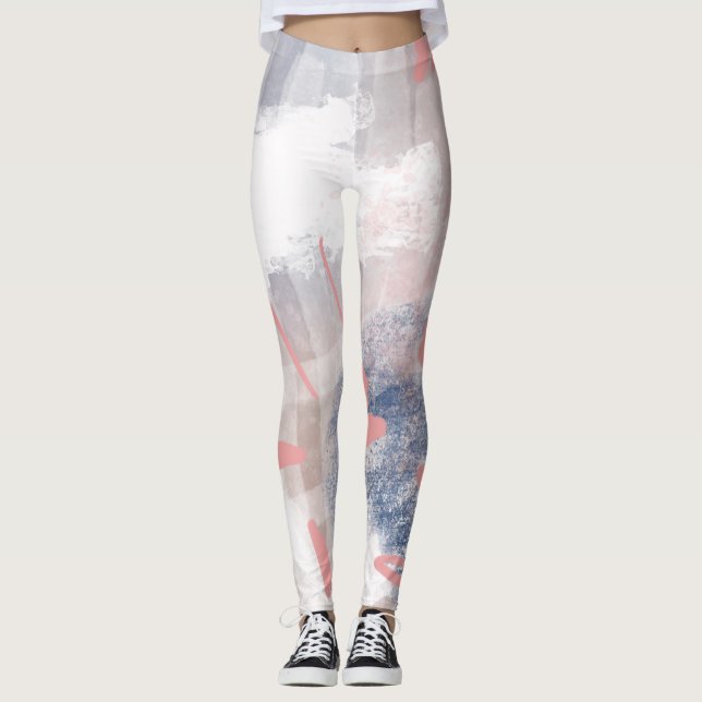 Leggings Art Abstrait Moderne (Devant)