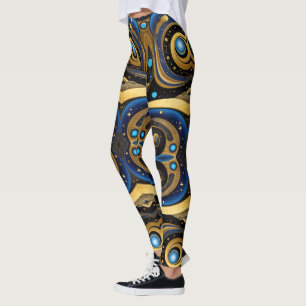 Leggings Art aztèque, dynamique, reflétant la culture