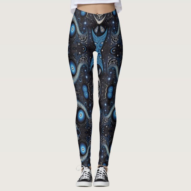 Leggings Art aztèque, dynamique, reflétant la culture (Devant)