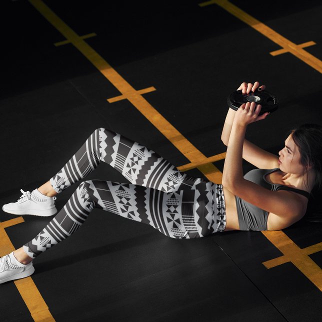 Leggings Art aztèque moderne (Créateur téléchargé)
