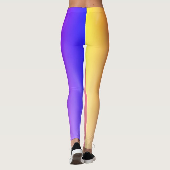 Leggings art de design abstrait lumière mystique (Dos)
