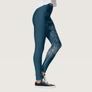 Leggings Art de fleur de pissenlit d'amusement