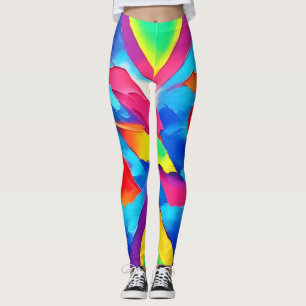 Leggings Art de l'expressionnisme Abstrait coloré
