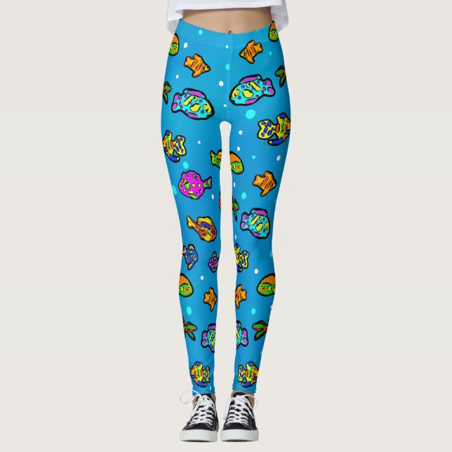 Leggings Art de Poisson (Devant)