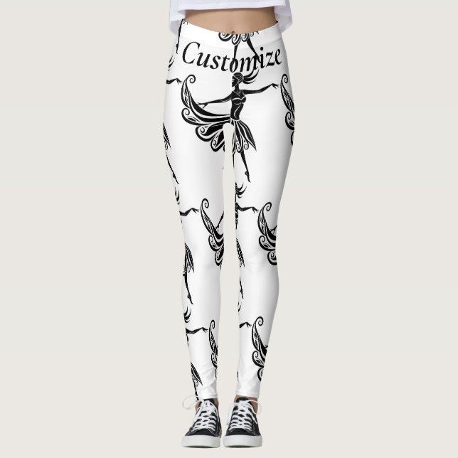 Leggings Art de silhouette de danseur africain Thunder_Thun (Devant)