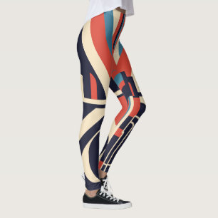 Leggings Art Déco géométriques pour le 4 juillet