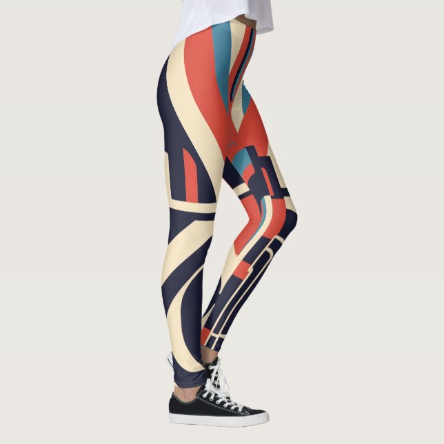 Leggings Art Déco géométriques pour le 4 juillet (Droite)