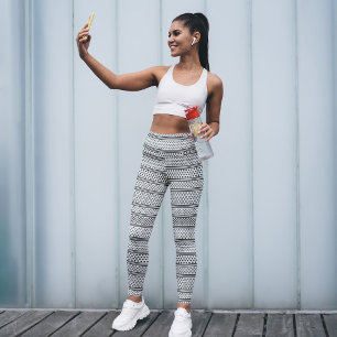 Leggings Art élégant de la ligne Geo