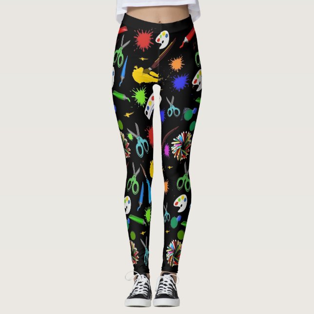 Leggings Art Fournit des légendes (Devant)