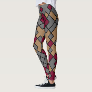 Leggings Art géométrique abstrait