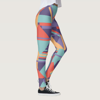 Leggings Art géométrique conception artistique minimale