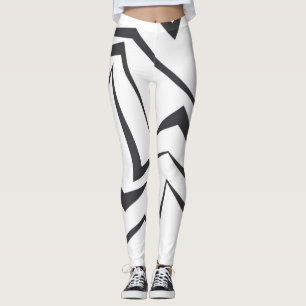 Leggings Art graphique abstrait moderne, dynamique, simple 