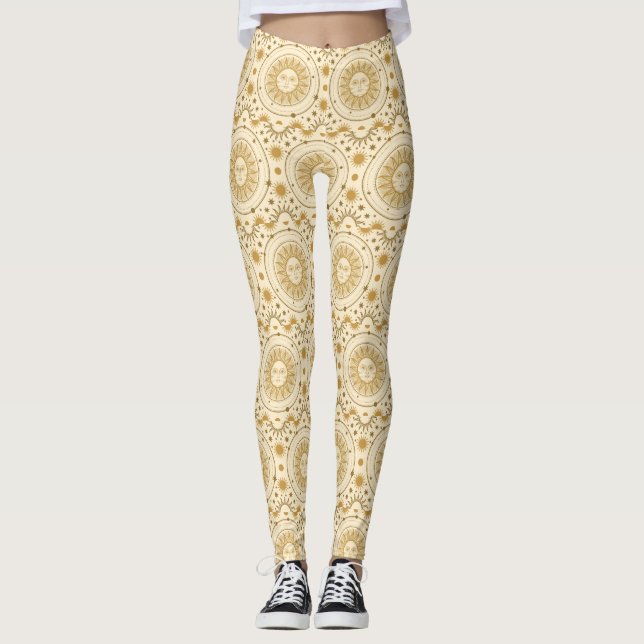 Leggings Art Graphique sympa Sunshine (Devant)