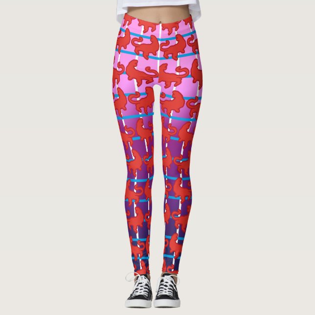Leggings Art Lover Cute Tiger (Devant)