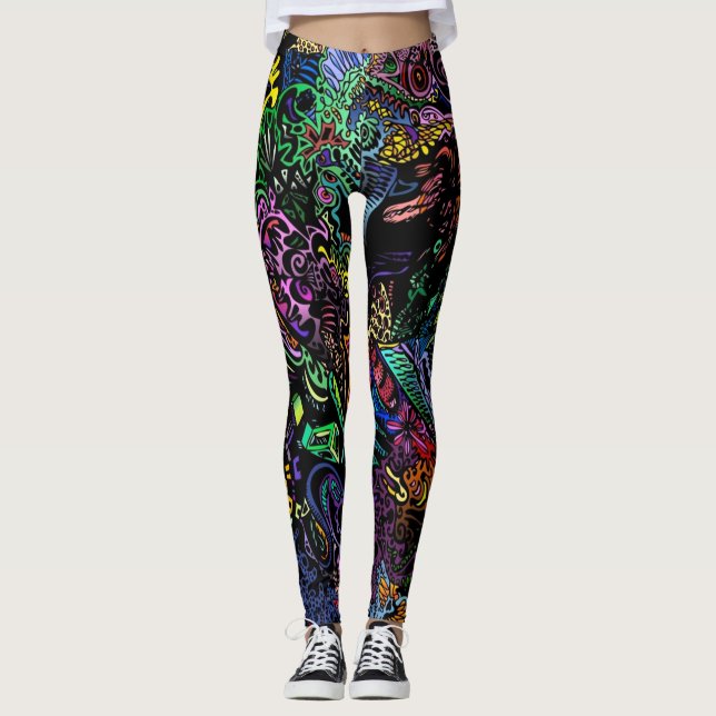 Leggings Art mur (Devant)