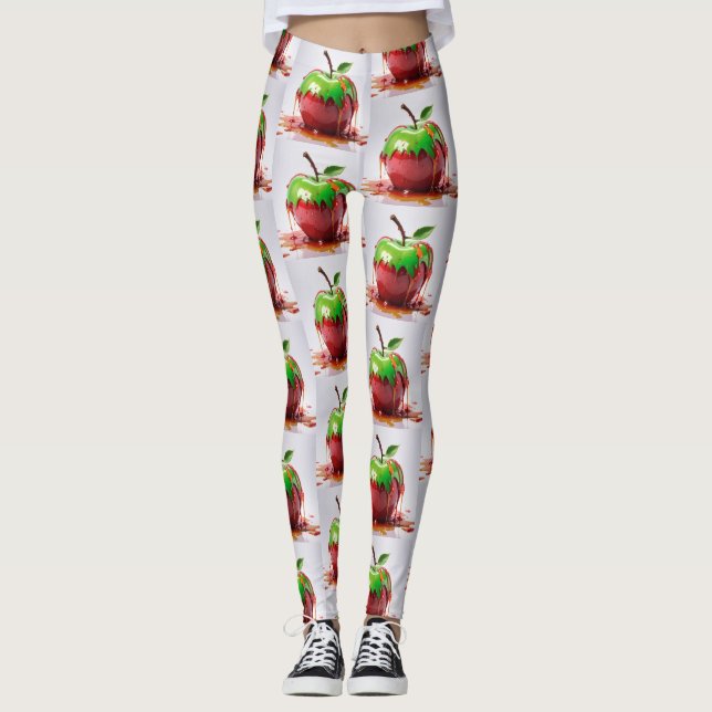 Leggings Art numérique Apple (Devant)