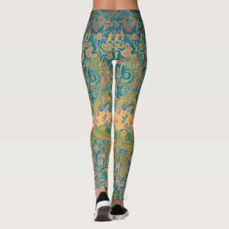 Leggings Art numérique d'inspiration Art nouveau et Perse