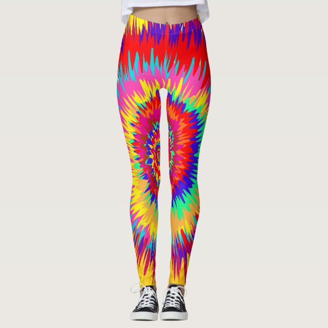Leggings Art psychédélique (Devant)
