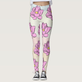 Leggings Art rose Lotus