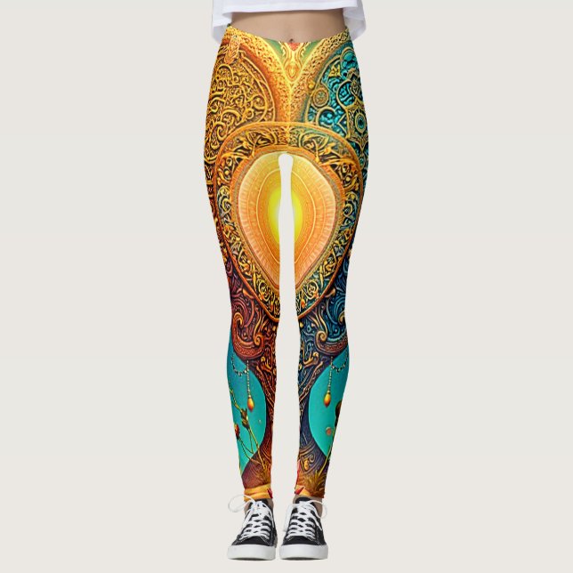 Leggings Art spirituel éveil (Devant)