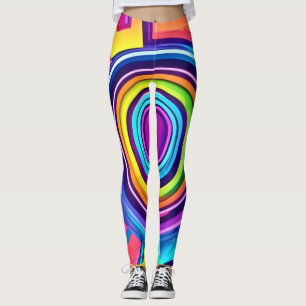 Leggings Art Vortex Psychédélique Vibrant