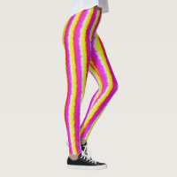 Artdeco rose Jaune Artdeco Arc-en-ciel rayures