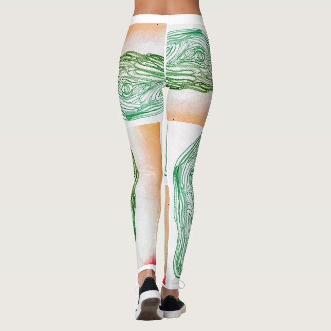 Leggings Arte feita a mão  (Dos)