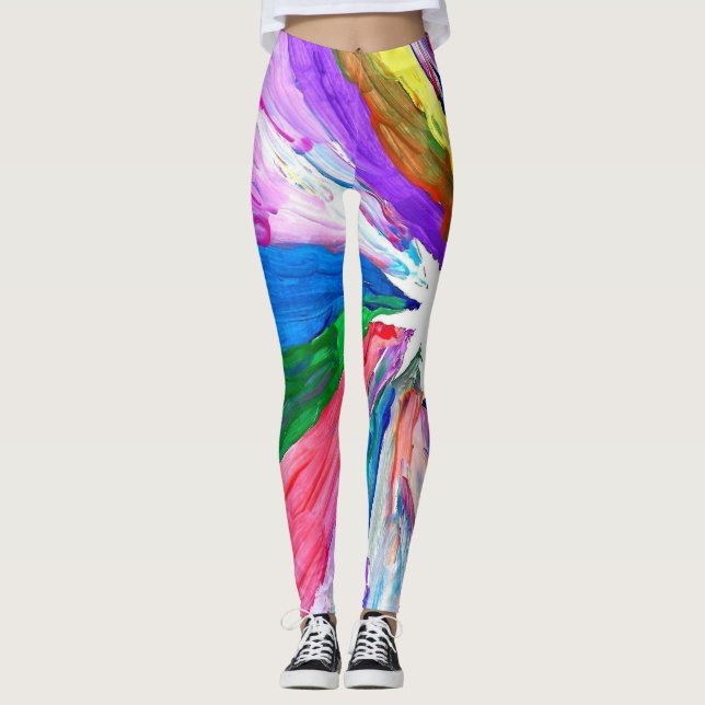 Leggings Artiste de l'autisme Candy Waters (Devant)