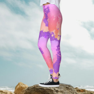 Leggings Arty Chic Tendance Poupée Féminine Éclaboussures R