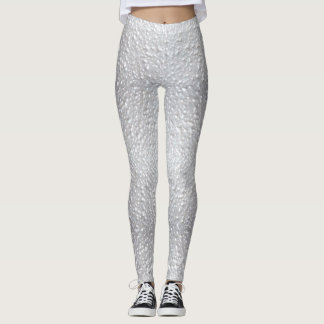 Leggings Aspect texturé blanc