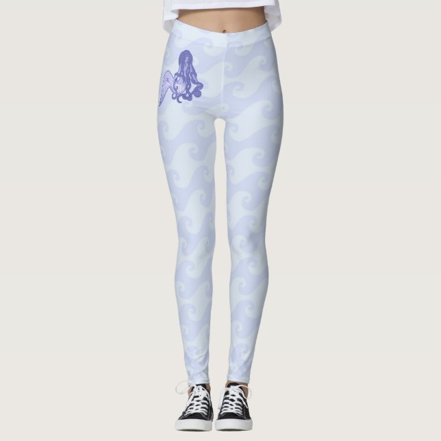 Leggings Assis Mermaid bleu (Devant)