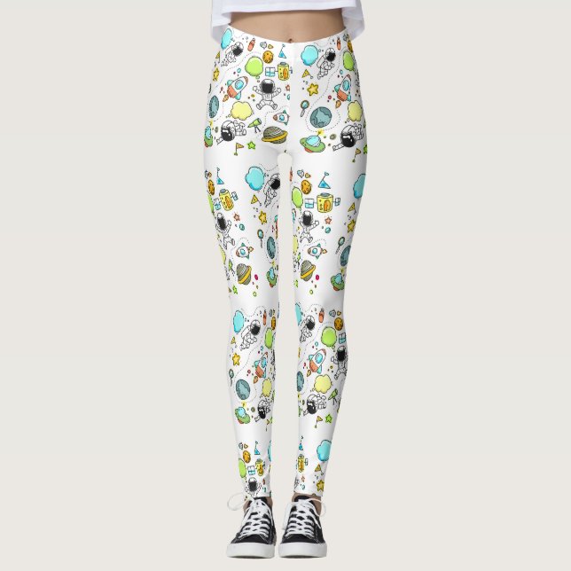 Leggings Astronaute spatial cool beau  (Devant)