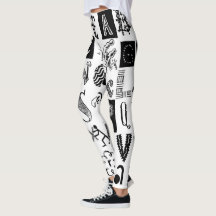 Leggings Athleisure Lettres A-z