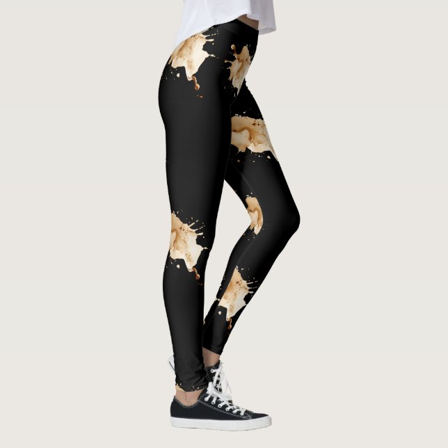 Leggings Athlétique Espresso Splash (Droite)