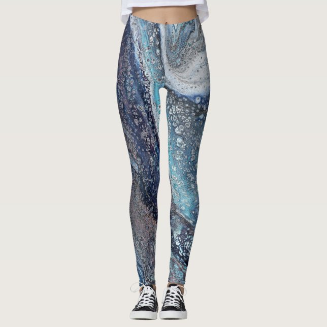 Leggings Attraction naturelle 1 Légendes Abstraites fluides (Devant)