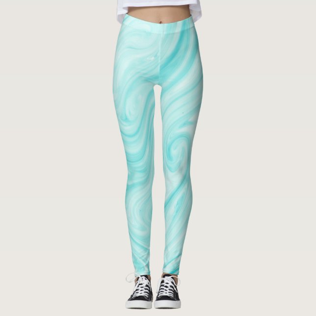 Leggings Attractive impression de l'artiste Abstrait (Devant)