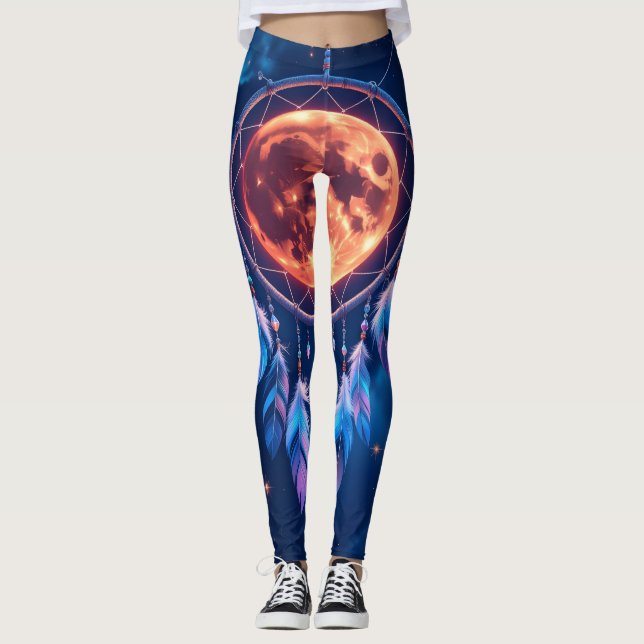 Leggings Attrape-rêve Éclipse Céleste (Devant)