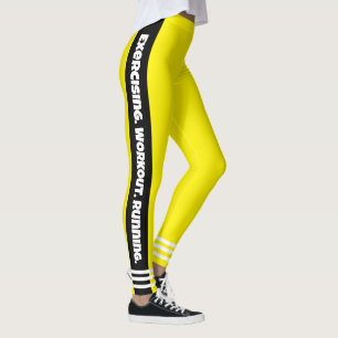 Leggings Attraper les yeux Jaune néon arrière - plan l Entr