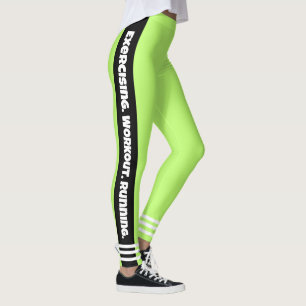 Leggings Attraper les yeux vert vif néon Exercice