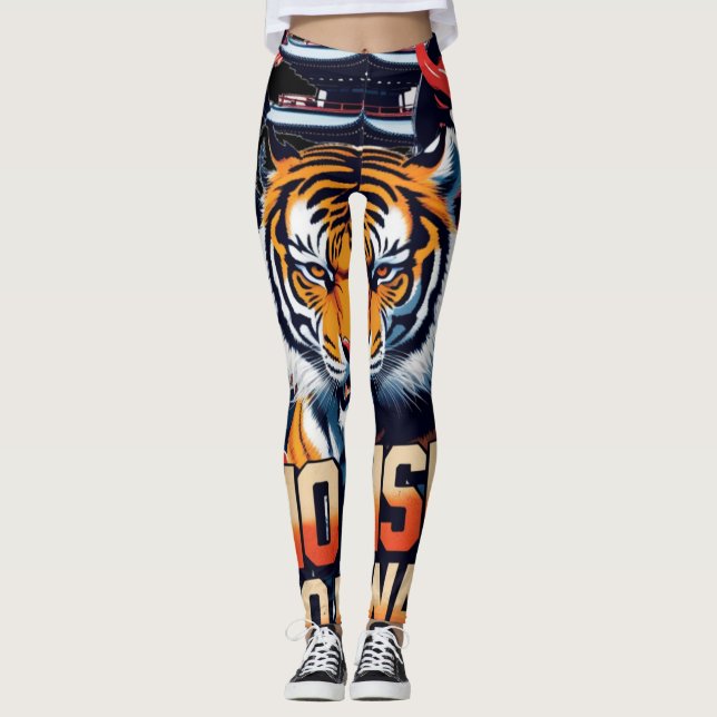 Leggings Aucun risque de récompense - Samurai Tiger (Devant)