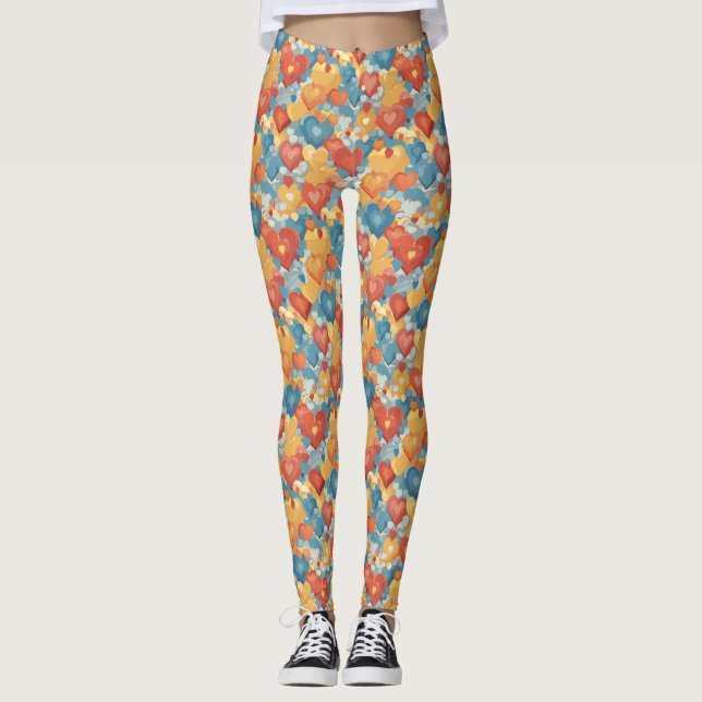 Leggings Autisme du cœur (Devant)