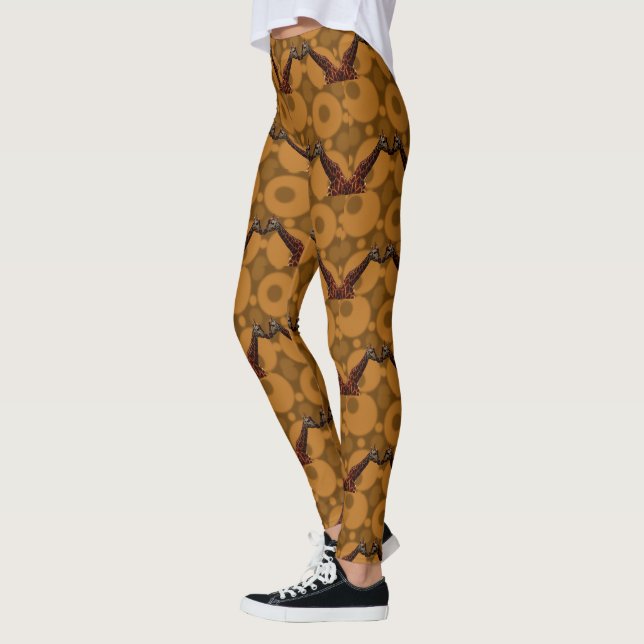 Leggings Auto-réflexion Giraffe, (Gauche)